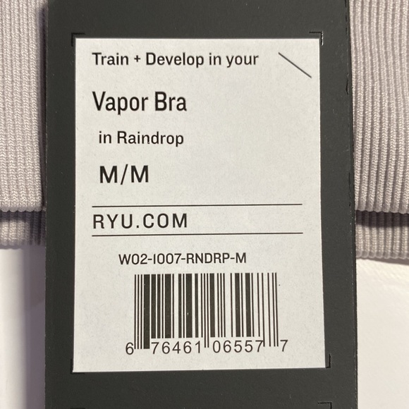 RYU Sports Bra Vapor Taupe (Raindrop)Padded Pullover Canadian Design M NWT - Picture 11 of 13